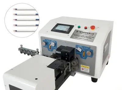 Flat Double-Layer Cable Cutting Stripping Twisting Machine WPM-320 Thumb