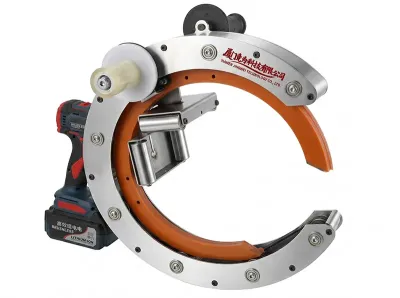 Drill-Powered Handheld Orbital Stretch Wrapper for Pipes & Lumber HROW-450 - Tape Winding Machine