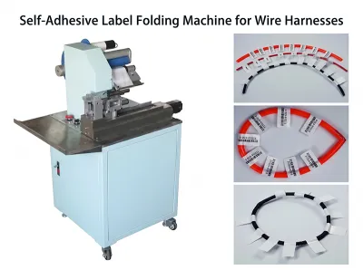 Automatic Self-Adhesive Label Folding Machine for Wire Harnesses WPM-60A