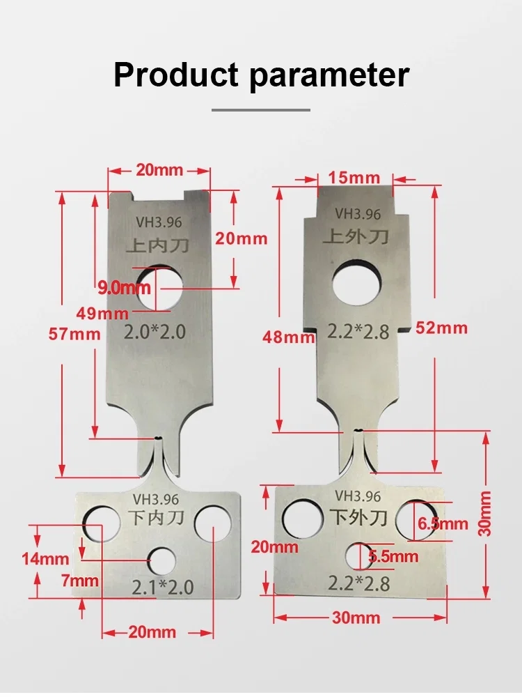 OTP Tungsten steel blade for Terminal crimping machine, Terminal machine blade, OTP blade, Wire Strip And Crimp Machine Dies,Assembly Knife For Crimp Machine,Crimping Knife