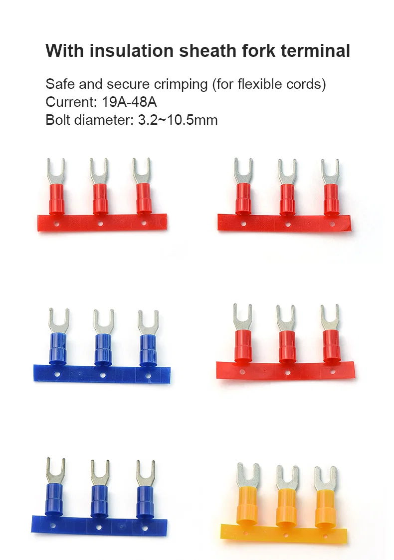 Brass Nylon insulated sheath male and female terminals Roll flag sleeves terminal, Sleeves Terminal, Insulated Terminal