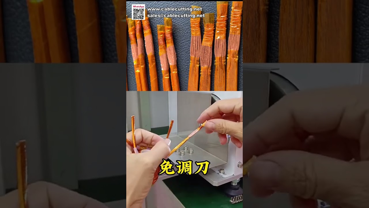 Operational Video of Glue-Wrapped Wire Stripping Machine for EV Motor Production