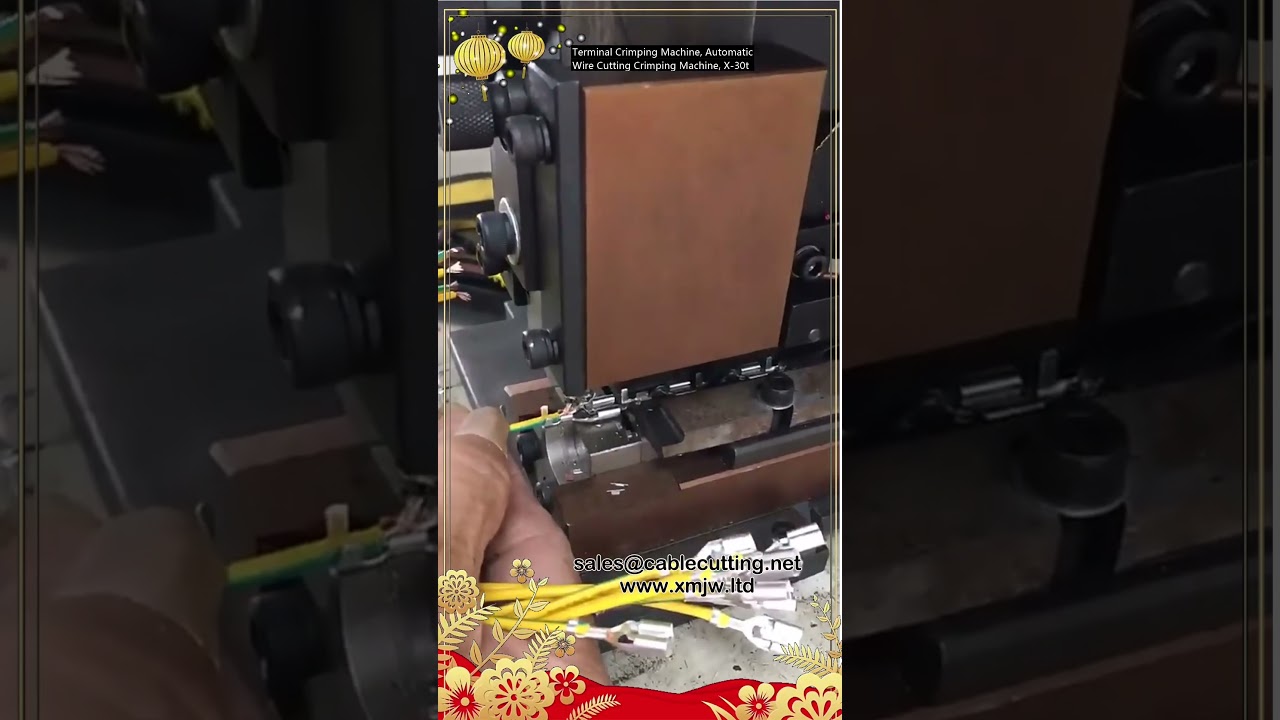 Automatic Terminal Crimping Machine with Wire Cutting