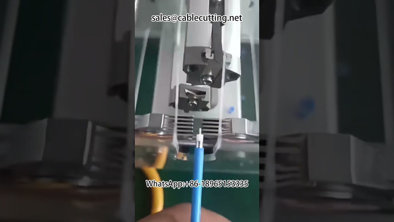 Coaxial wire stripping machine #stripping machine #harness Equipment #manufacturing industry