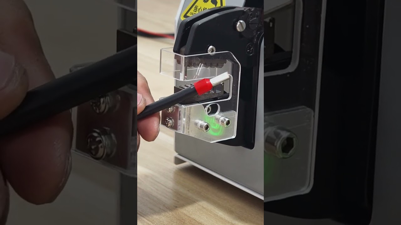 65EC Electric Wire Crimper Tube Terminal Crimping Test #factory #machine