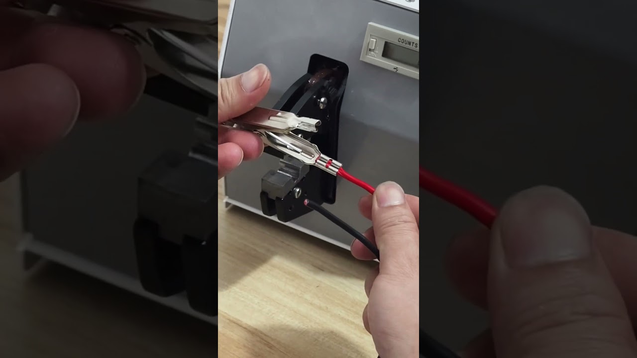 Electric Terminal Crimping Machine for Alligator Clips | Factory Automation Tool