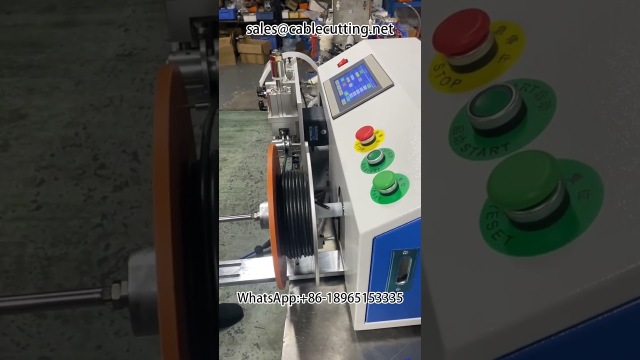 Automatic metre counting and sequencing cut off winding and rewinding machine, accurate metre counti