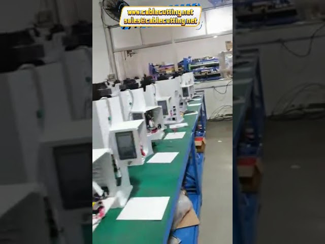 assembly ferrules fiber connector termination wire cutting stripping crimp machine