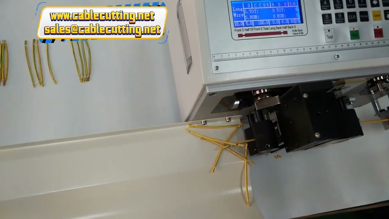 Touch Screen Wire Cutting and Stripping Machine Cable Cutter from 0 1 to 8mm2 with Blade