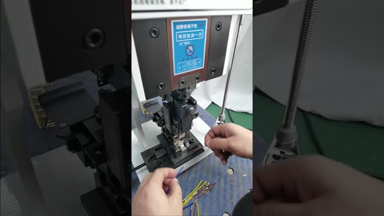 Terminal Machine with U Shaped Butt Joint Mold Crimping Real Shot Video #factory #machine