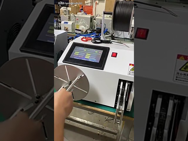 5-80mm Automatic Coil Cable Winding Machine for Power & USB Data Cords