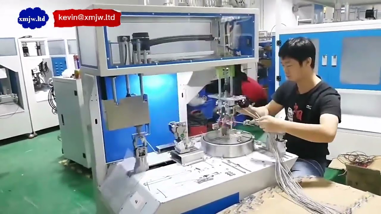 Automated Cable Winding and Bundling Machine for Industrial Packaging