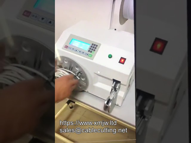 WPM 90 Semi Automatic Double Wire Binding Machine cable Coiling Machine cable Winding Machine