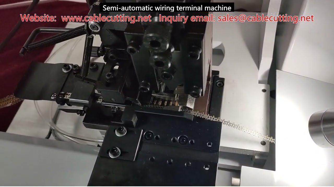 Semi automatic wiring terminal machine