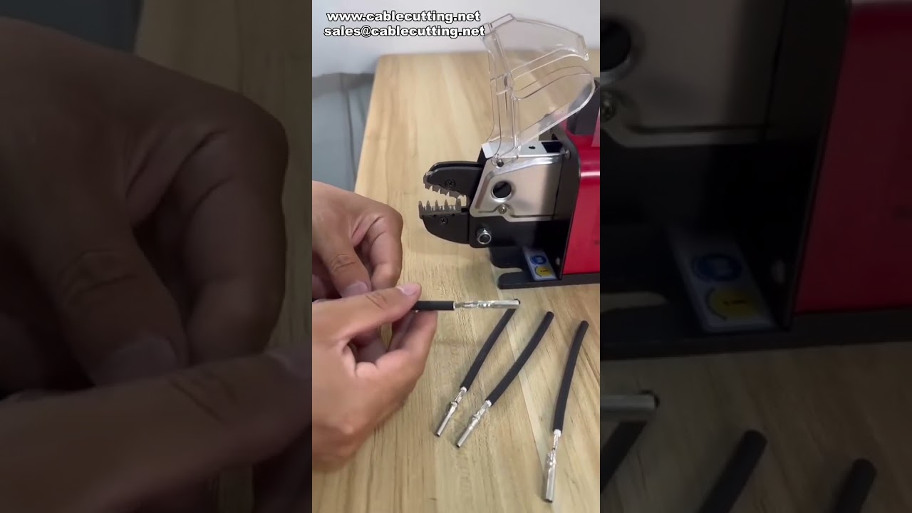 5ND Pneumatic Wire Crimper Solar Connector Crimping Video