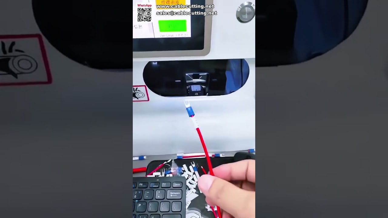 Automatic Wire Stripping and Number Tube Insertion Machine Terminal Crimping for Wire Marking