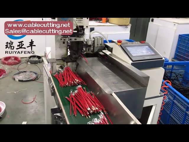 double end terminal crimping machine, wire cable cutting stripping crimping machine