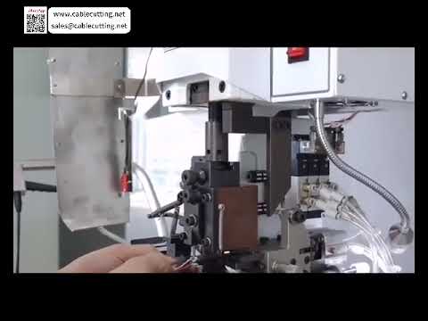Semi Auto Multi Core Sheath Cable Stripping & Crimping Machine  Smart EV Harness Process M - Video