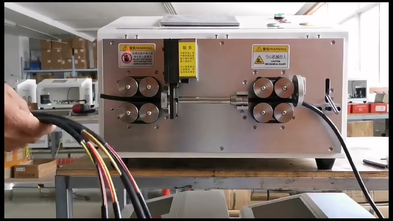 50mm2 Servo Motorized Heavy duty Cable Cutting And Stripping Machine