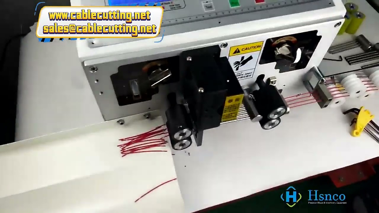 4 Wire Feeding Cable Stripper&Cutter Machine with 1 Set EXTRA Stripping Tungsten Carbide Blade