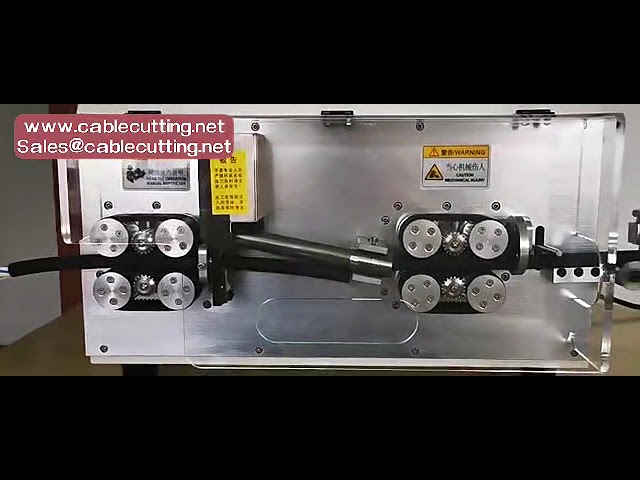 70sqmm high efficient large square cable wire cutting stripping machine