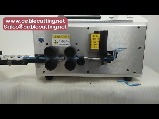 Automatic wire cutting stripping and bending machine