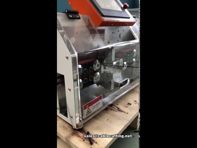Full Automatic seven Cores Wires Round Sheath Cable Stripping Cutting Machine