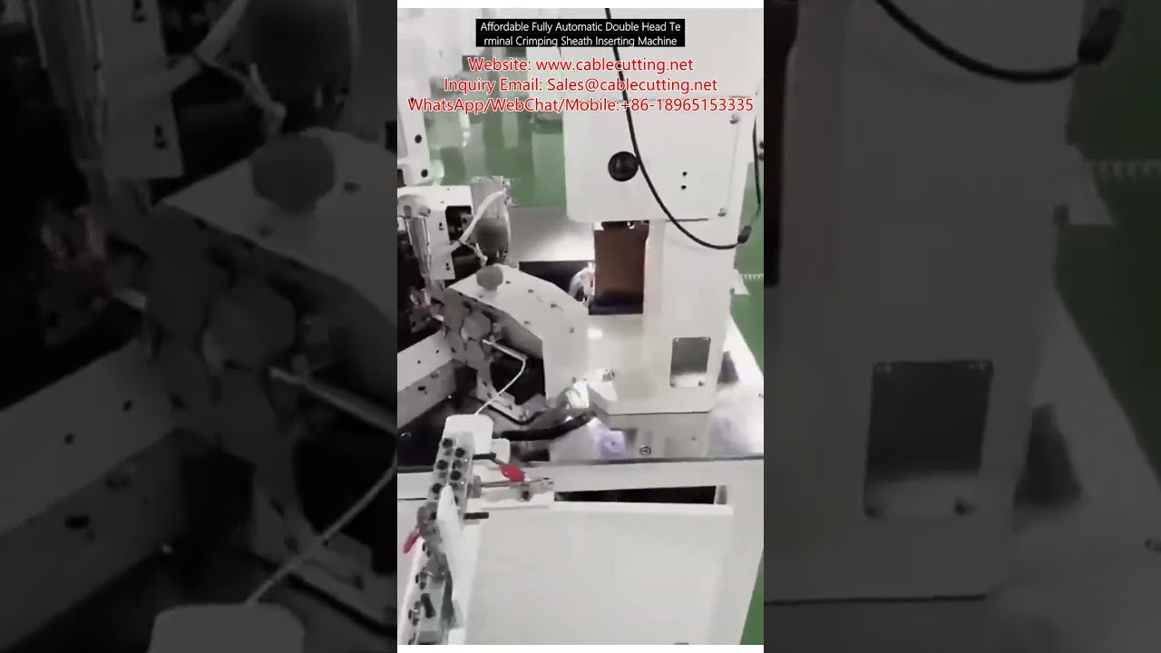 Affordable Fully Automatic Double Head Terminal Crimping Sheath Inserting Machine