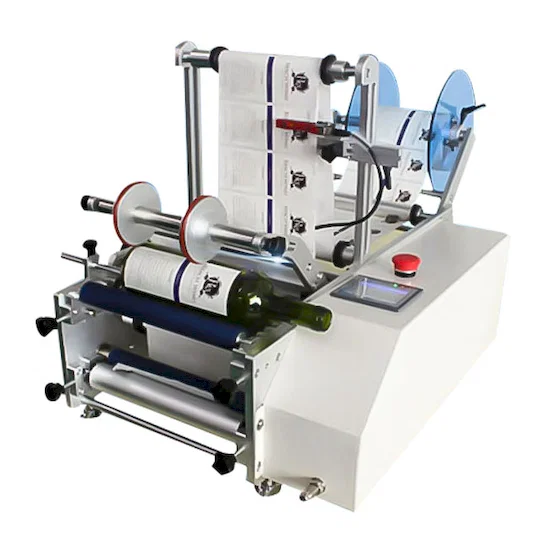 Semi-automatic round bottle labeling machine WPM-7160